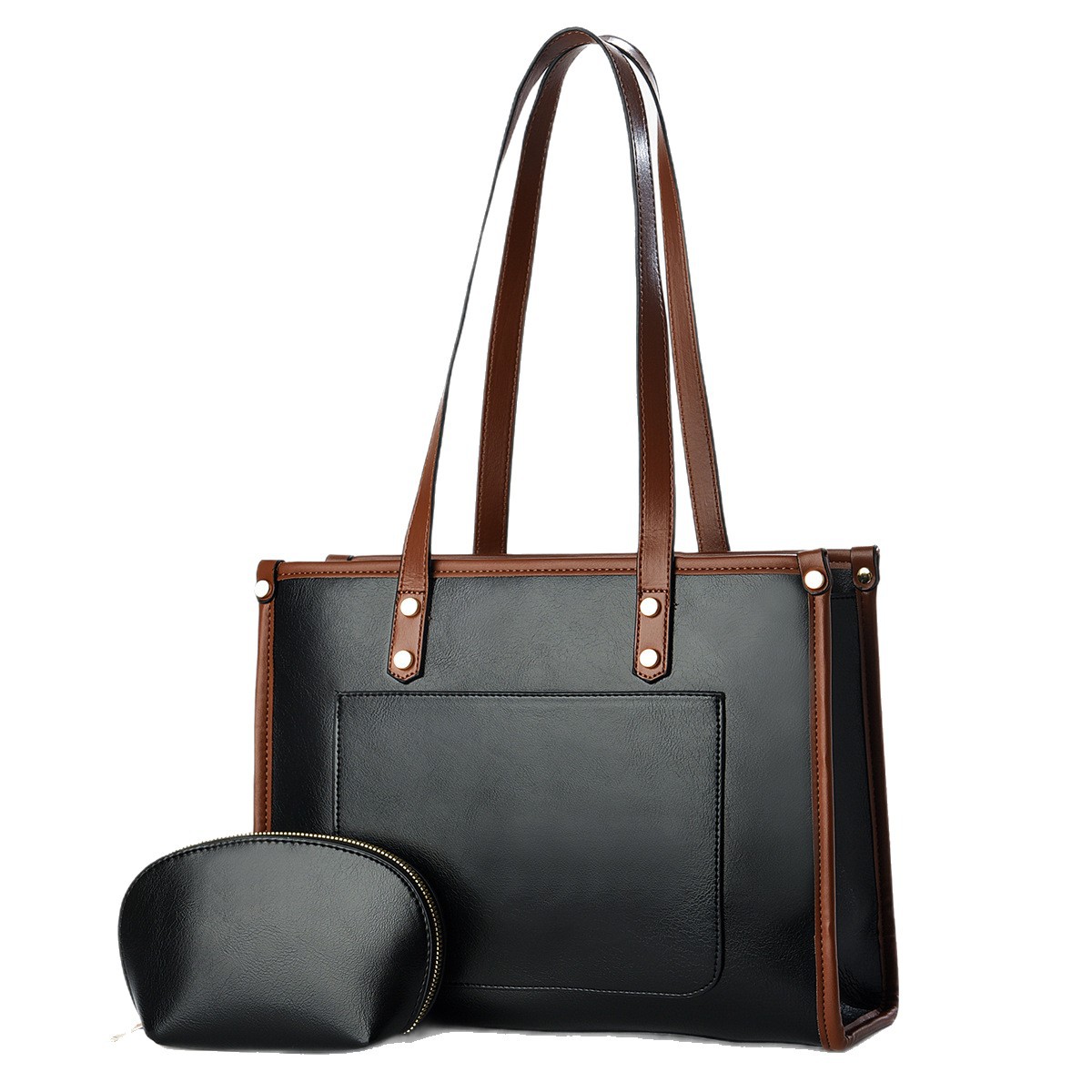 Bagos de gran capacidad, bolsas de hombro de moda atmosférica, bolsas de brazo de textura de alta calidad, bolsas de totebags casuales de mujer