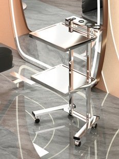 Stainless steel beauty salon cart hair cutting folding hair salon special haircut hot dyeing car Bar Car tool car tool cabinet
