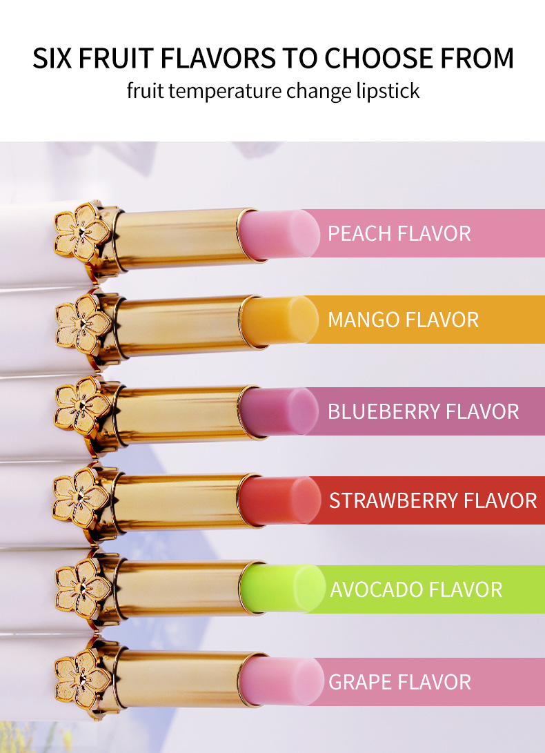 VIBELY Personalized Moisturizing Color-changing Lip Balm Anti-dryness and Cracking Fruit-Flavored Healthy Lip Balm Cross-border Makeup undefined