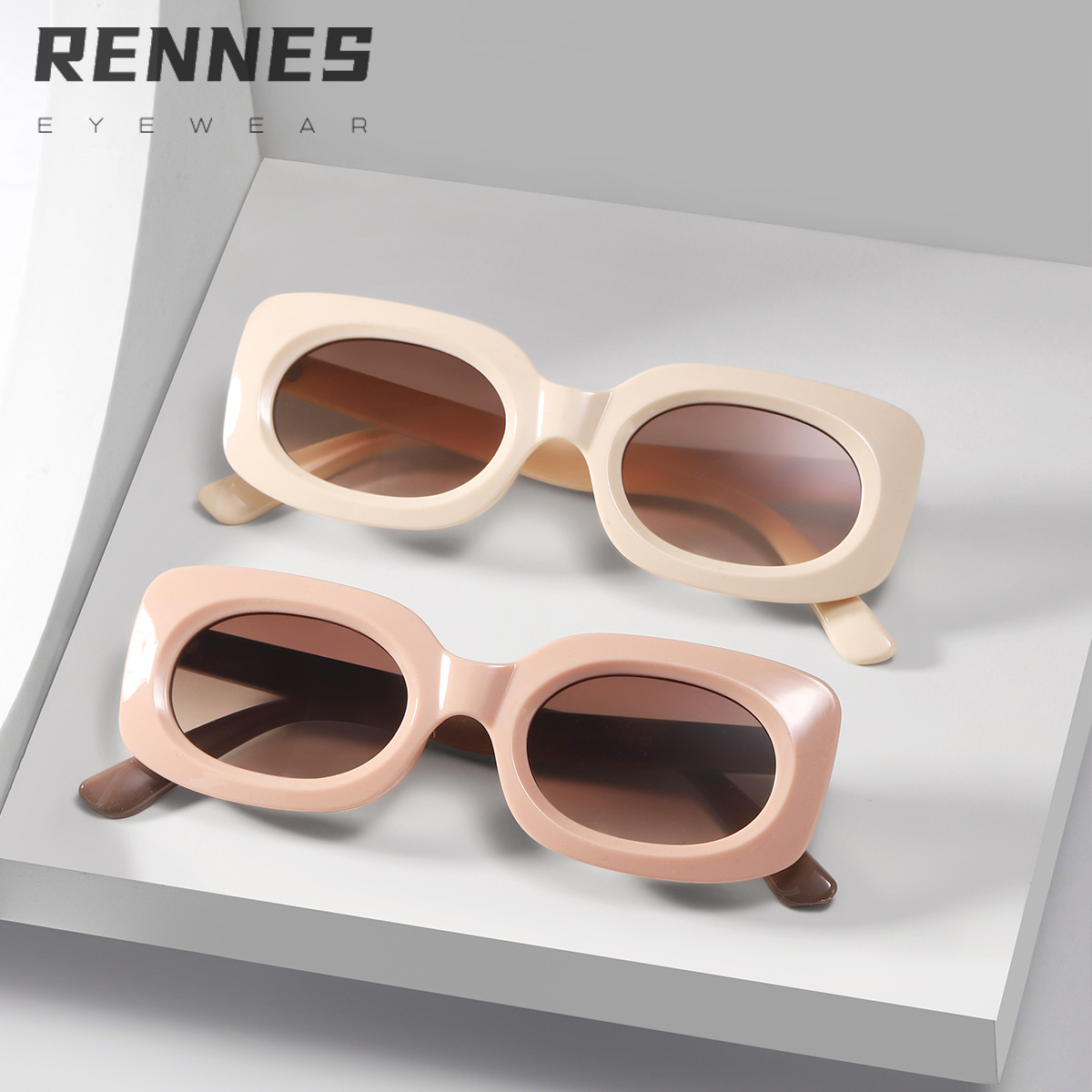 2023 nuevo transfronterizo europeo y americano cuadrado pequeño marco moda gafas de sol calle tiro gafas de sol hombres y mujeres gafas 98093