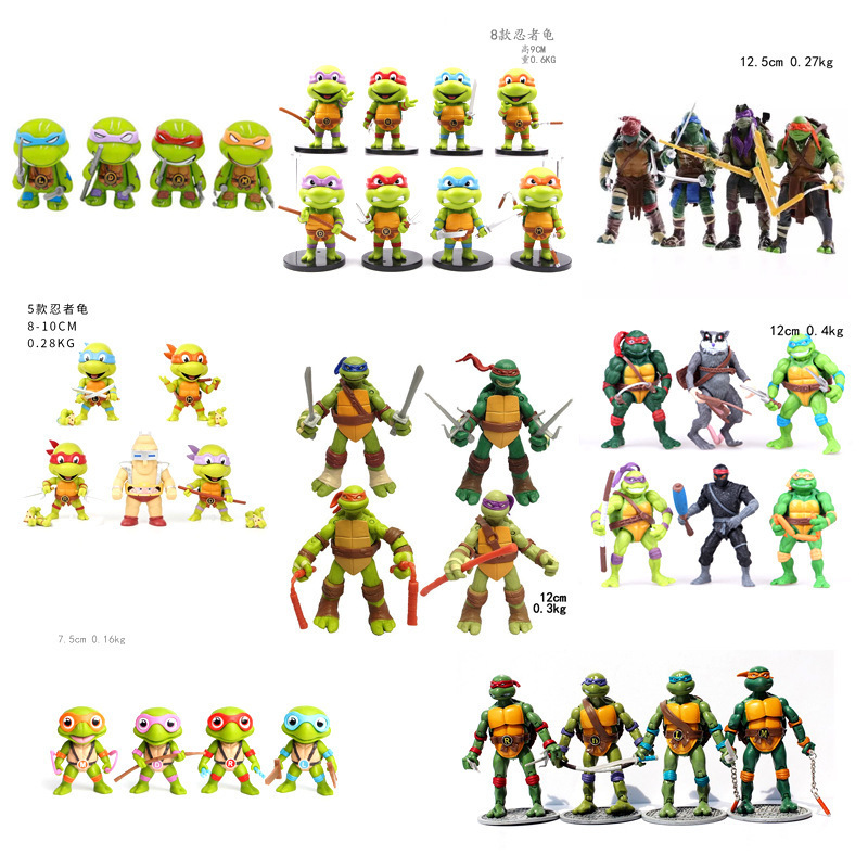 Cartoon Teenage Mutant Ninja Turtles Movie Version Cartoon Turtle Raphael Handmade Doll Action Figure Model Toy Ornament