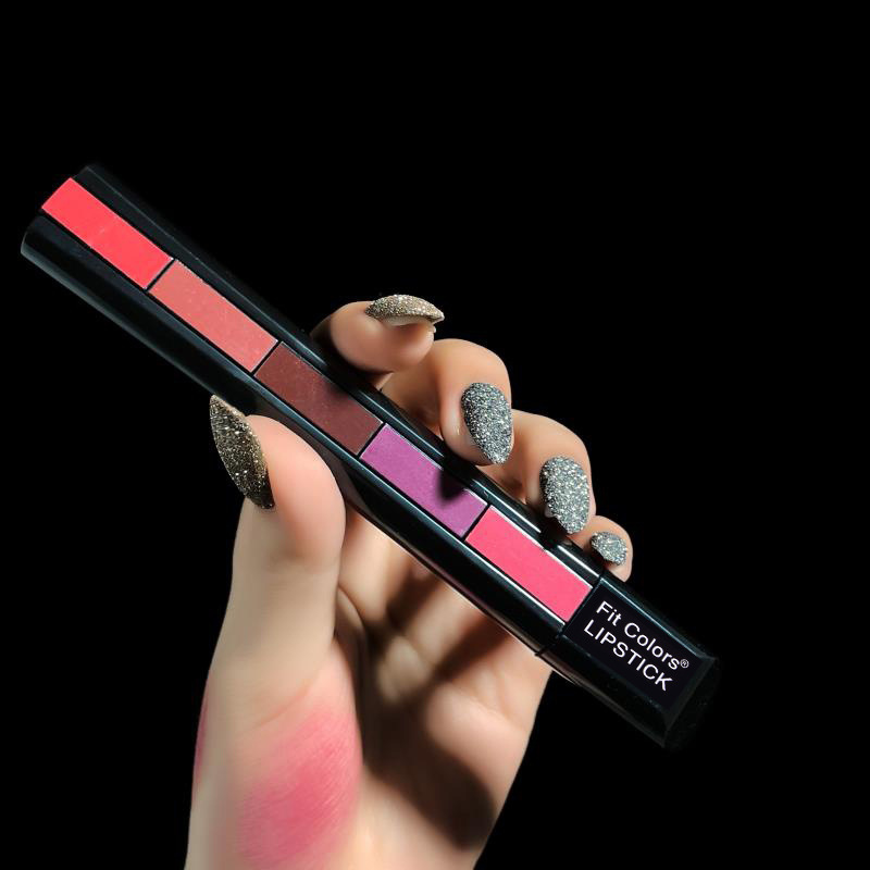 Fit Colors Matte 5-color Lipstick set 5-section matte Velvet brightening Lip gloss Lipstick undefined