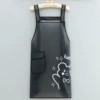 TPU apron with suspenders [lucky black]