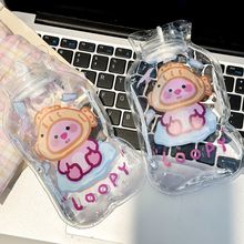 Loopy便携热水袋学生透明暖水袋迷你热水袋注水透明ins宿舍热敷