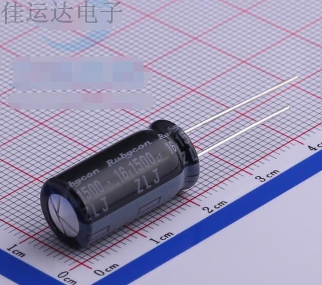 16ZLJ1500M10X20 规格 1500uF 16V 引线型铝电解电容 原装供应