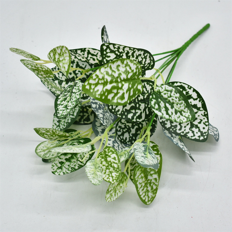 メーカー直販シミュレーション植物プラスチック造花植物壁配材ゴム手触り葉亀背葉緑羅|undefined