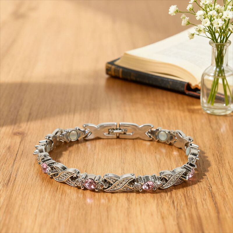 Cross-border explosions European and American fashion detachable cross magnetic bracelet ladies diamond magnetic bracelet wholesale
