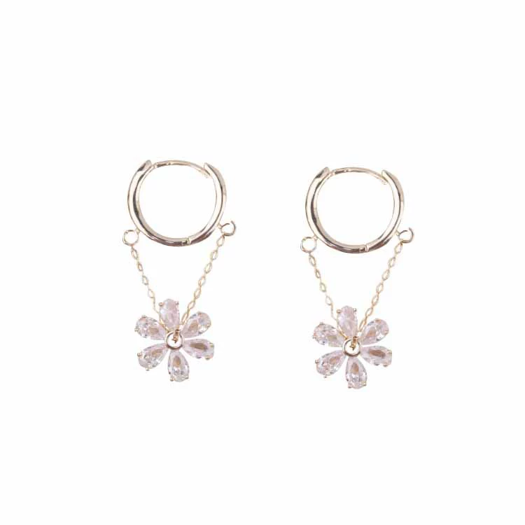 Серебряная игла, цирконий, серьги, ушные клипсы, коллекция 2021, микроштиховка, простой и элегантный дизайн