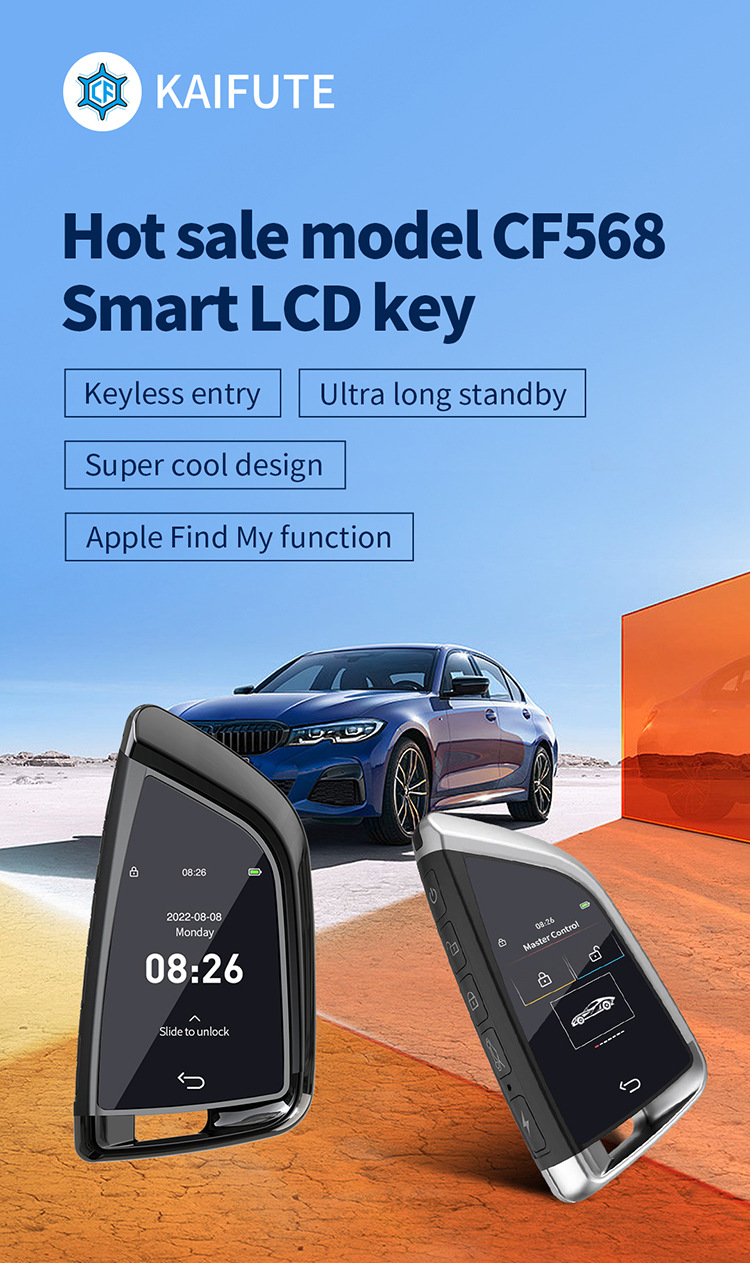 Blade-Style Touch-Screen Smart Lcd Key Obd Comfortable Entry Ultra-Long Standby Non-Destructive Installation Modified Car Key