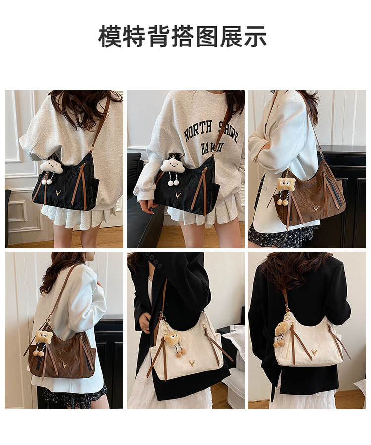 Large-capacity bags, women's 2025 bestsellers, fashionable and versatile crossbody bags, high-end single-shoulder bags, simple commuter tote bags undefined