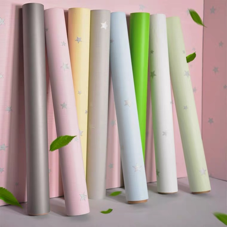 Thickened Household Waterproof and Moisture-Proof Eco-Friendly Self-Adhesive Wallpaper for Living Room, Bedroom, Dormitory, Store Renovation, Waterproof and Durable
