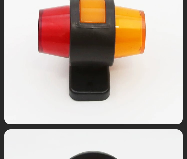 European truck double-sided guide light, 24V signal light, contour light, LED red-yellow light, height indicator light, bidirectional light
