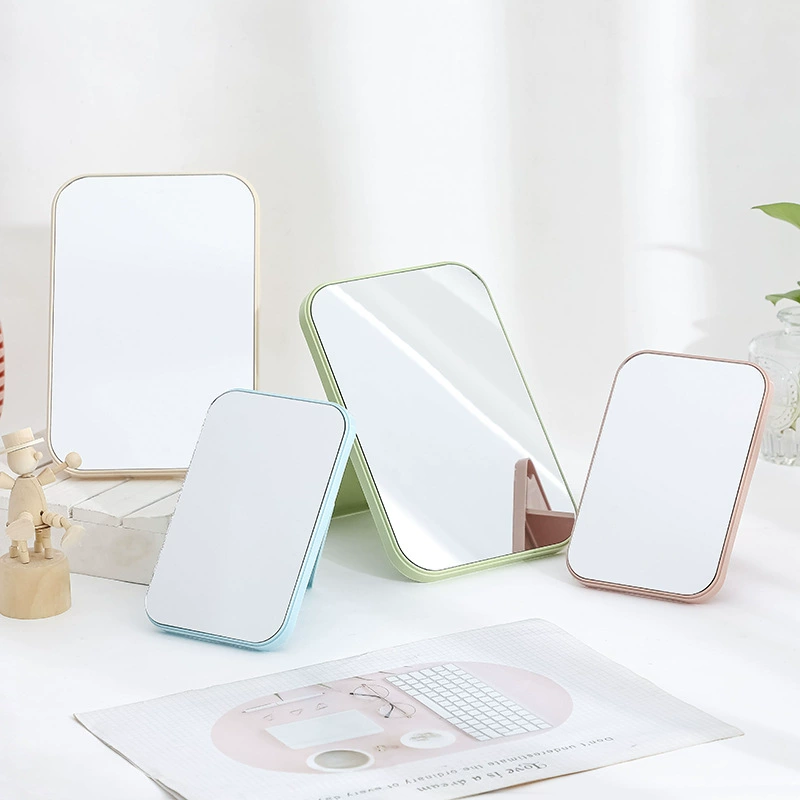 Folding Makeup Mirror HD Desktop Portable, Princess Desktop Mirror, Small/Large Sizes
