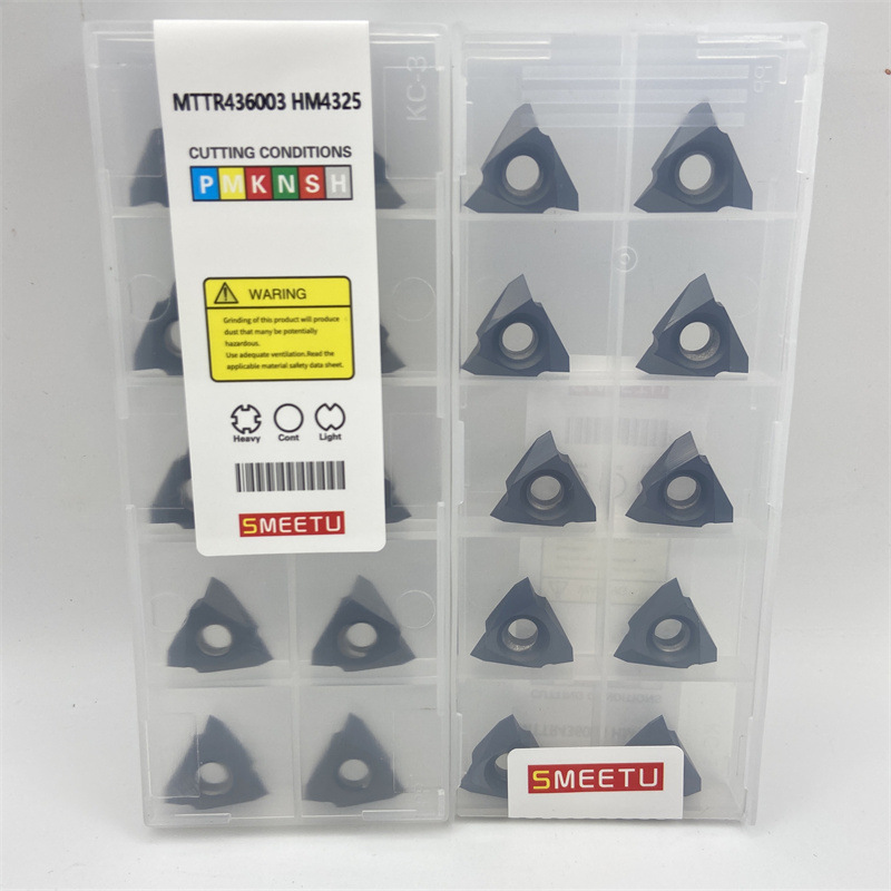 SMEETU立式外螺纹刀片MTTR436003 HM4325走心机挑丝三角刀片