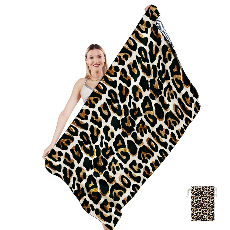 Estampado de leopardo (bolsa de tela)