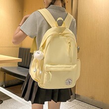 韩系ins学院风高颜值书包女阳光青春感初高中学生轻便简约双肩包