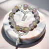 BC12 Ladder Glass Feather Bracelet