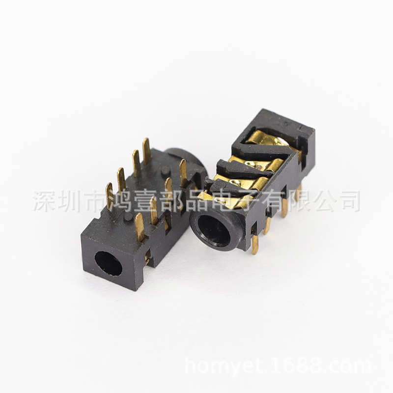 厂家直销 环保耐高温耳机插座 音频视频插座系列 HY-393D-8P