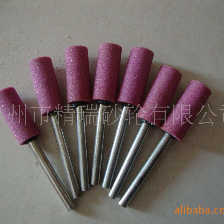 供应子弹头磨头，圆柱形磨头，白色磨头，红色磨头