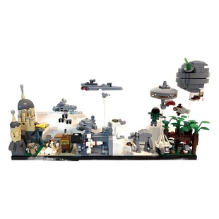 MOC building blocks compatible with Lego 19493 Star Wars skyline assembling building blocks building assembling toys Educational