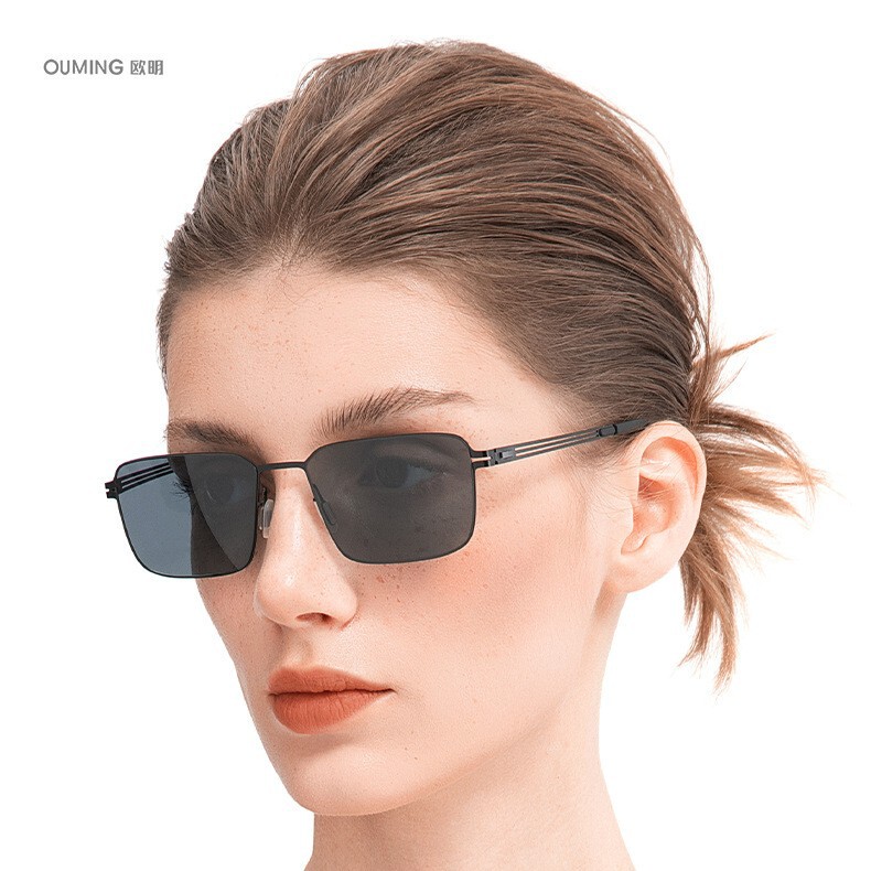 Dolby brand sunglasses men's fashion square metal sunshade polarized sunglasses driving glasses 7330