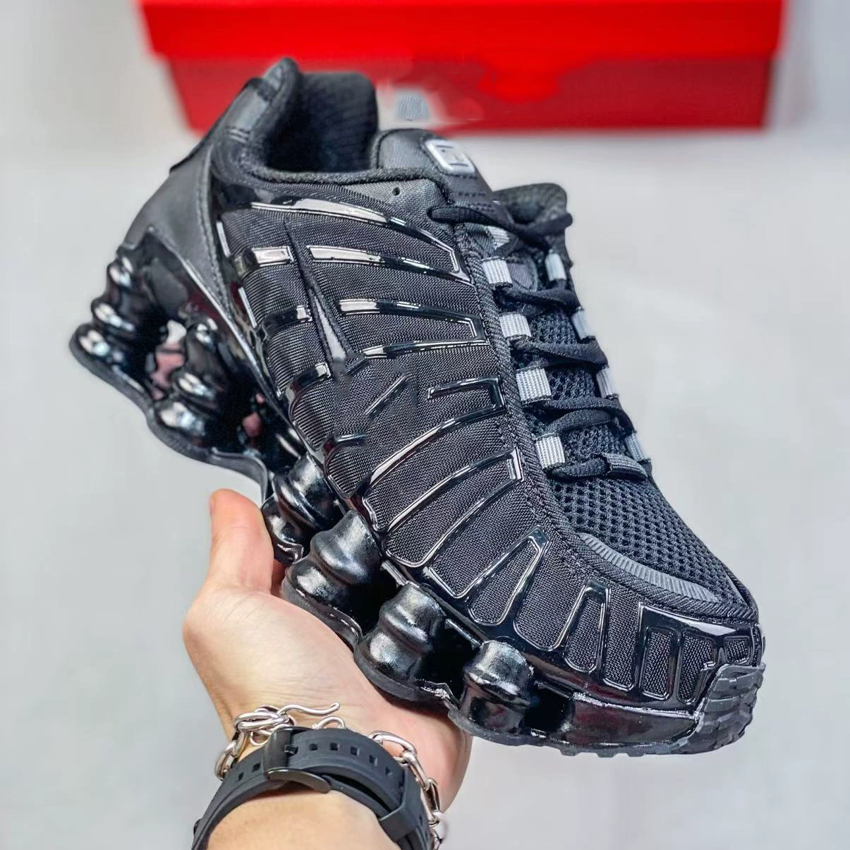 Трансграничная чистая оригинальная спортивная мужская обувь Shox TL с толстым подошвением