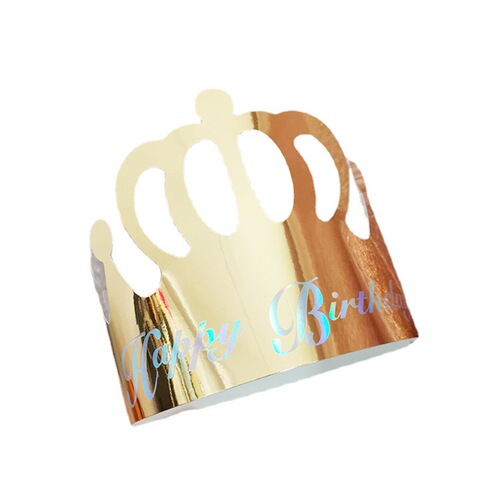 Wholesale Crown Birthday Hat Creative Children Adult Party Cake Hat Cartoon Birthday Baking Decoration Paper Hat