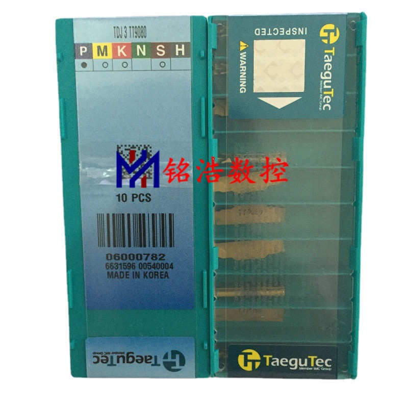 韩国TAEGUTEC特固克数控切断刀片TDJ3 TT9080硬质合金涂层车刀粒