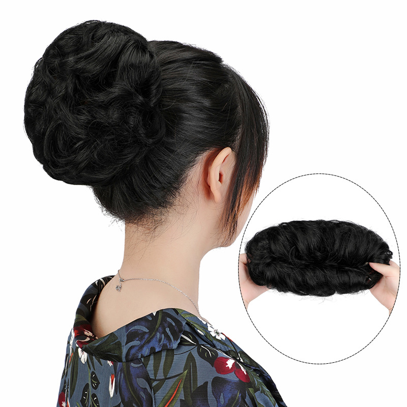 Heißverkaufte neue Perücken, Haarringe, Damengummibänder, Fleischbällchen, Haartaschen, Faule Leute, Lockenwickler, flauschige Spicy Girl Chicken Coop-Kopfbedeckungen_voghion.com