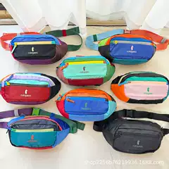 2025 New Cotopaxi Alpaca Dopamine Outdoor Sports Waist Bag Fashion Chest Bag Color-Block Crossbody Bag