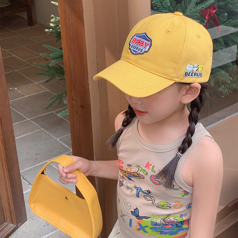 Sombreros de boca de pato para niñas sombreros de niños primavera y otoño nuevo primavera y verano delgada para niñas moda cool sombreros de béisbol 2025