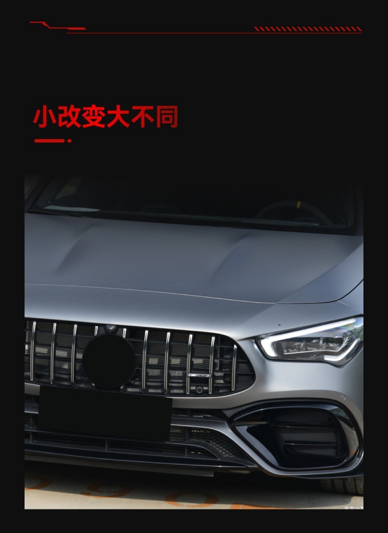 Suitable for 2020-2023 Mercedes-Benz Cla-Class C118 Cla45 Amg Special Front Air Knife Air Outlet Kit Modification Parts
