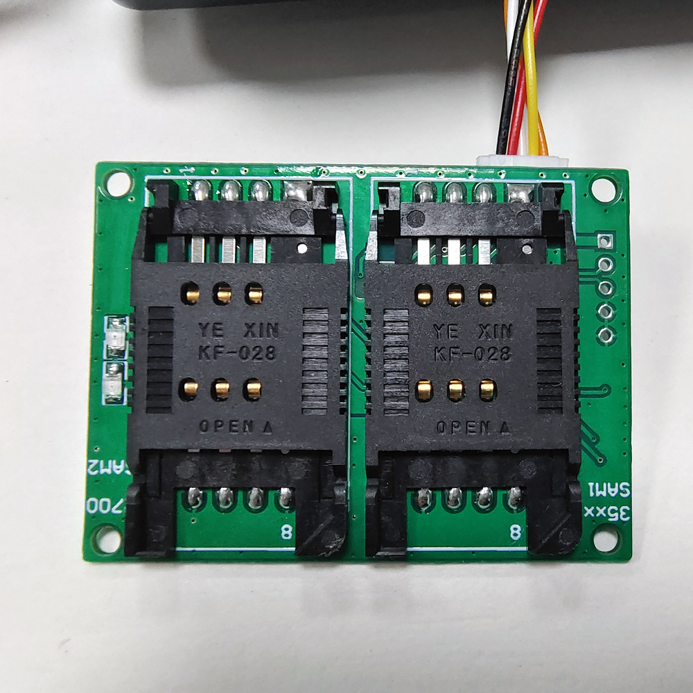 USB接口带2|4个卡座机具加密嵌入式PSAM卡读写器模块 SAM读卡模组-阿里巴巴