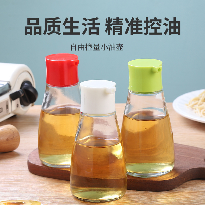Wholesale Household Glass Oil Bottles, Non-Hanging Oil Edible Oil Dispensing Bottles, Hotel Oil Bottles, Controllable Oil Soy Sauce Vinegar Empty Bottles