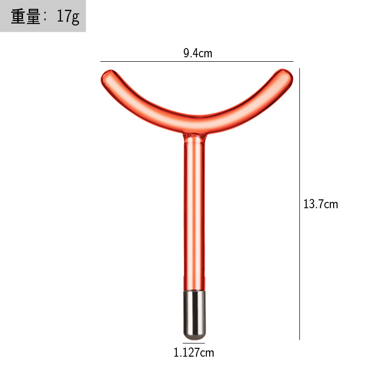 Instrumento de electroterapia de alta frecuencia accesorios de instrumentos de belleza luz roja luz púrpura luz azul electroterapia varilla electroterapia peine tubo de vidrio accesorios