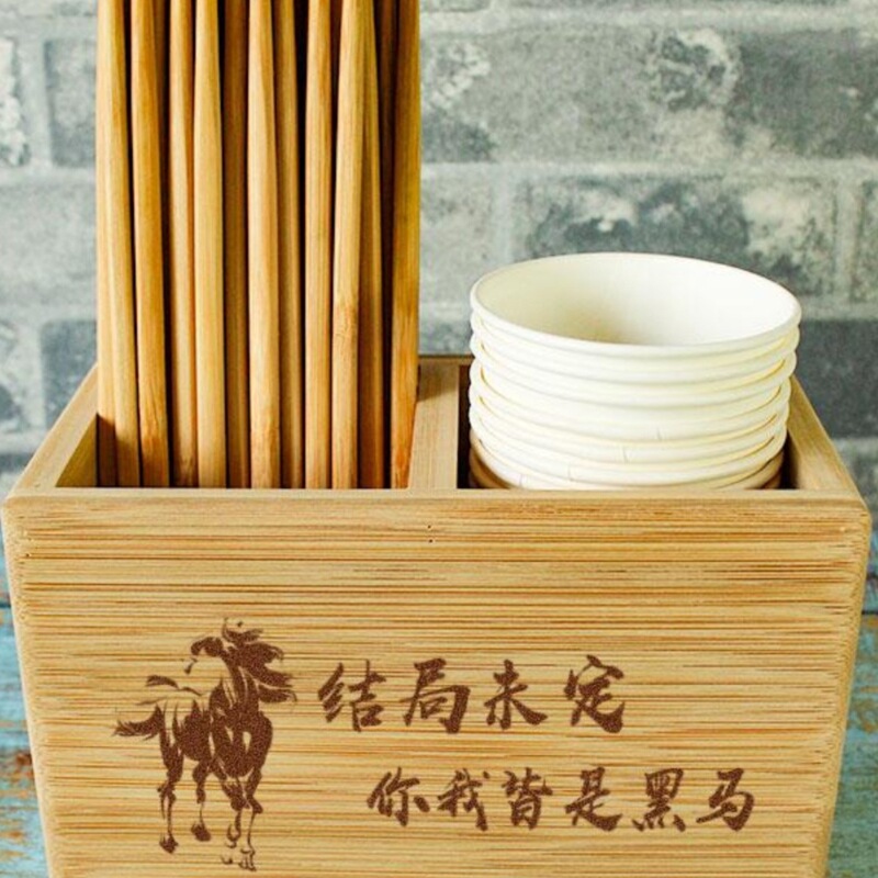 Bamboo Chopstick Barrel Commercial Chopstick Box Restaurant Hotel Catering Multi-Functional Desktop Chopstick Storage Box Logo Customization Bamboo Chopstick Barrel Commercial Chopstick Box Restaurant Hotel Catering Multi-Functional Desktop Chopstick Storage Box Logo Customization