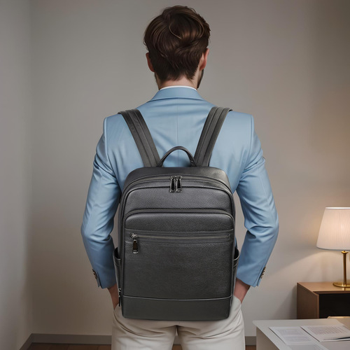 Marant leather men's backpack cowhide backpack men's bag high-end business computer backpack collection men