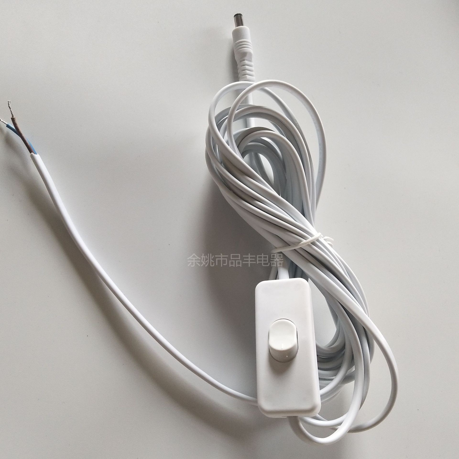 5521插头303开关DC插头0.5平方两芯电源线