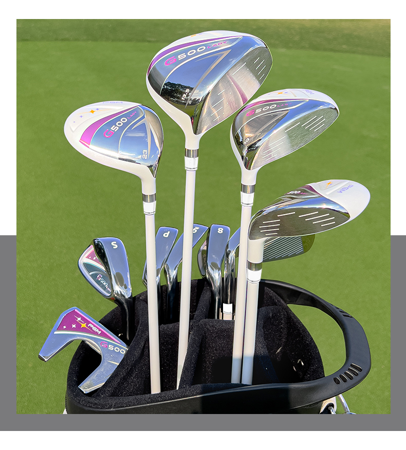 Bộ 6 gậy sắt golf nữ PGM-G500 inox 7, mặt đập siêu mỏng — Bộ 6 gậy sắt (cán carbon cấp L) hồng san hô LTG079, Bộ 6 gậy sắt (cán thép) hồng san hô LTG079, Bộ 6 gậy sắt (cán carbon cấp L) trắng tím LTG079, Bộ 6 gậy sắt (cán thép) trắng tím LTG079 chi tiết 17