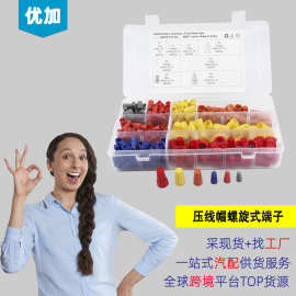 300pcs 压线帽螺旋式端子 接线端子接线帽 电线连接器套装