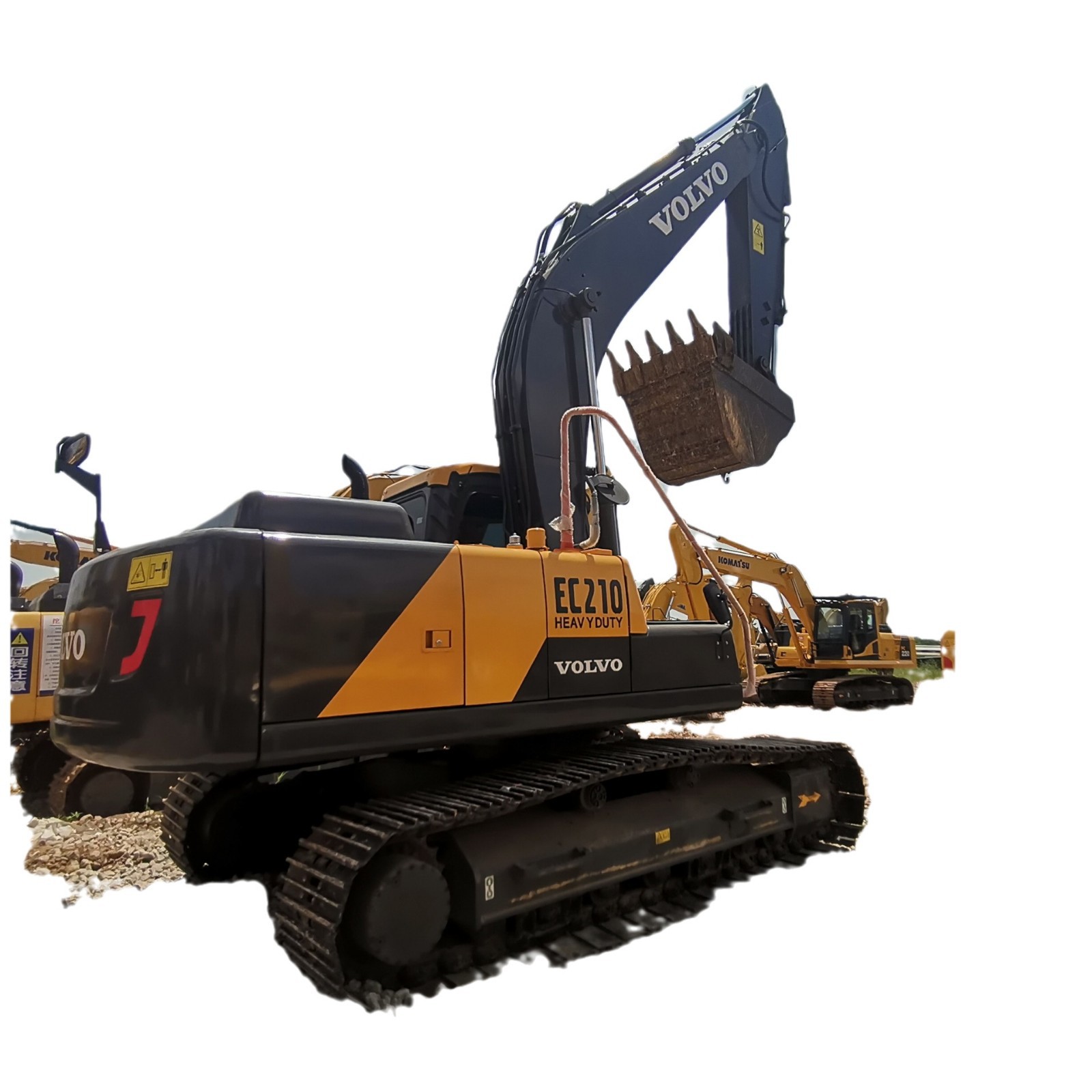 Stock Volvo EC210 gran excavadora tipo orugas excavadora totalmente hidráulica retroalimentación excavadora
