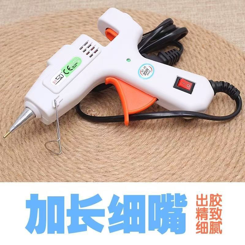 New Style with Extended Thin Nozzle, Exquisite and Delicate Glue, Innovative Leak-Proof Glue Technology, 20W Hot Melt Glue Gun New Style with Extended Thin Nozzle, Exquisite and Delicate Glue, Innovative Leak-Proof Glue Technology, 20W Hot Melt Glue Gun
