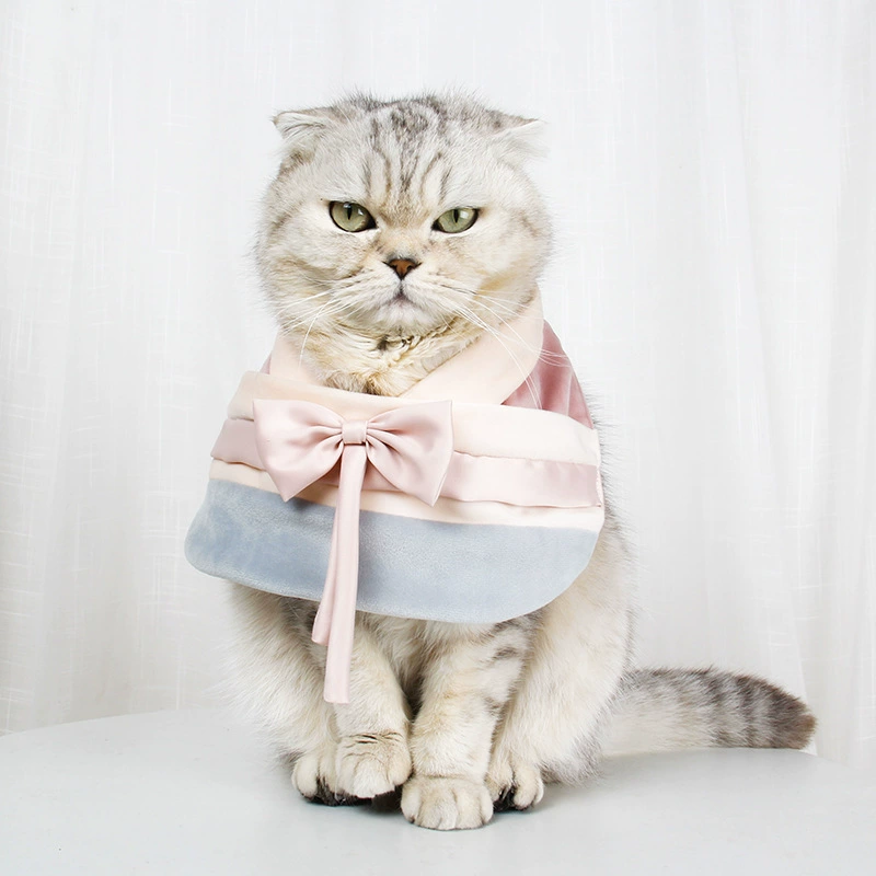 Джи Зай бант кошка плевать полотенце в стиле Корё кошка нагрудник весна-лето Универсальный ханьфу нагрудник