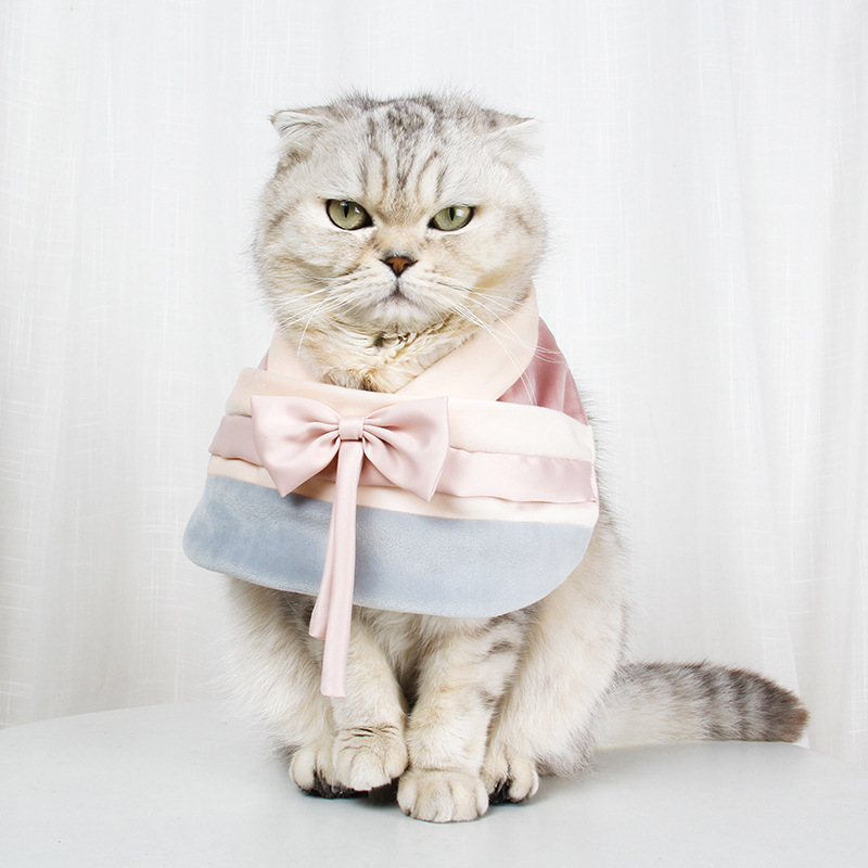 Jizai Zai Bow Cat Saliva Scarf Korean Style Cat Bib Spring and Summer Universal Han Dynasty Bib Jizai Zai Bow Cat Saliva Scarf Korean Style Cat Bib Spring and Summer Universal Han Dynasty Bib
