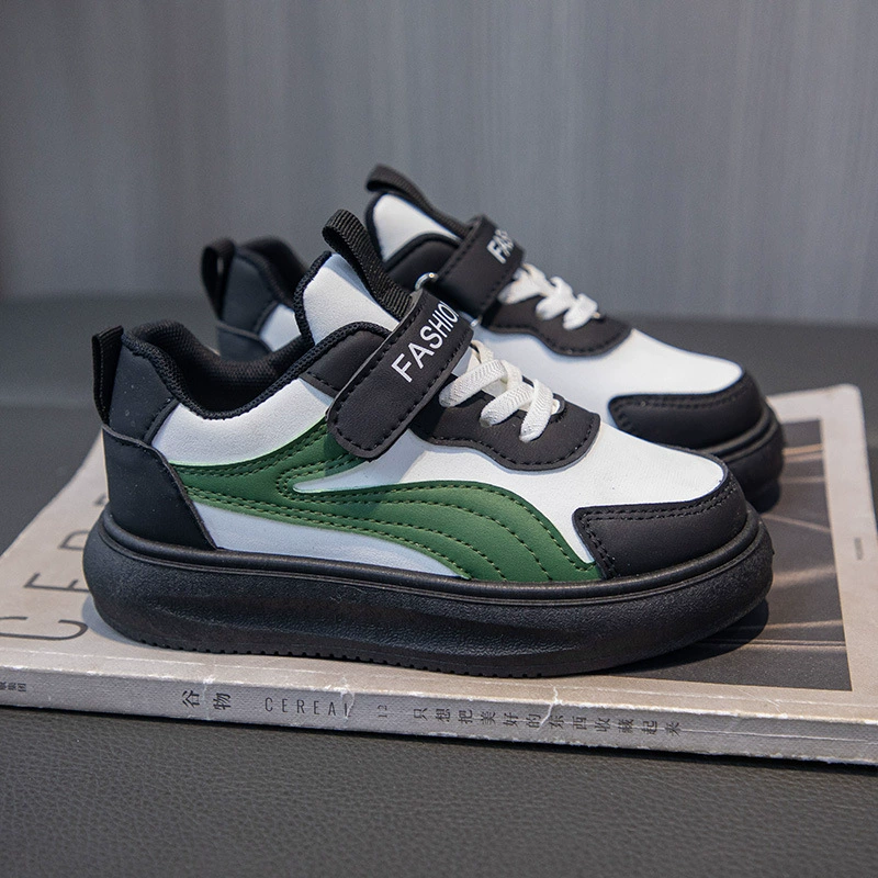 Children's demi-season sneakers, comfortable breathable casual footwear for men and women, white shoes