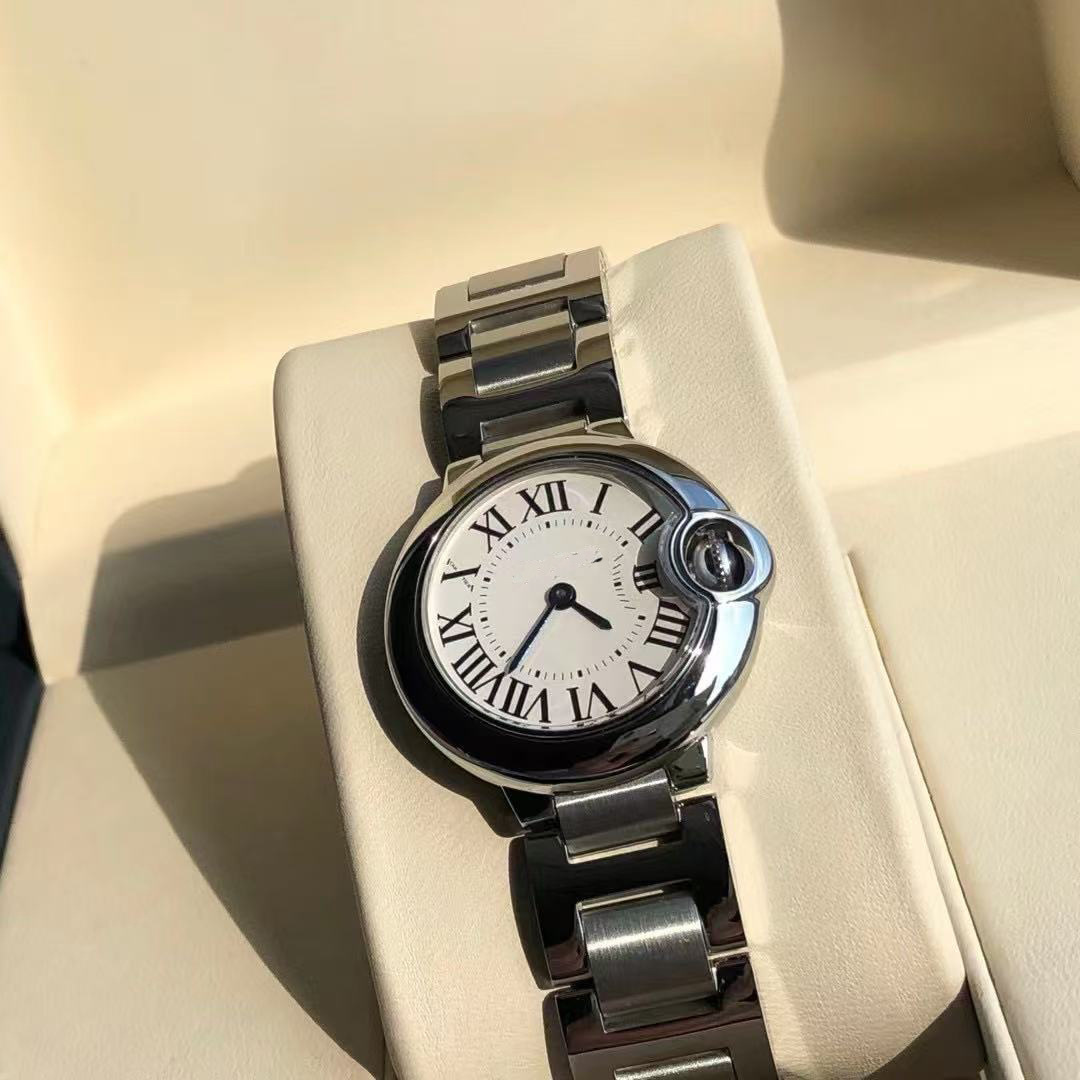 Wholesale Quartz Women's Watch with Fashionable Popular Design, Featuring a Blue Balloon Steel Band, Suitable for Micro-Business Dropshipping, Fish-Eye Couple Foreign Trade, and Popular on Xiaohongshu