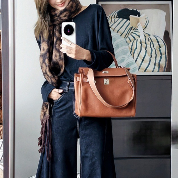 Meiyag Double-Track Jeans Original Denim! Velvet Warm Balloon Pants