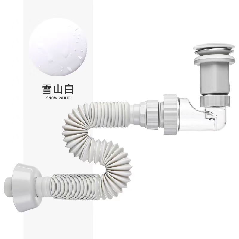 Lavabo Cerámica Blanco Bouncing Deslizador de agua Lavabo Lavabo Sifón Desodorante Reproducción de artefacto de agua tipo prensa