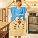 Large Size Skirt Foreign Trade Skirt Women's Cartoon Loose Short-sleeved Summer Pajamas Women's Home Clothes Cultural Skirt Casual Nightwear Manufacturers
