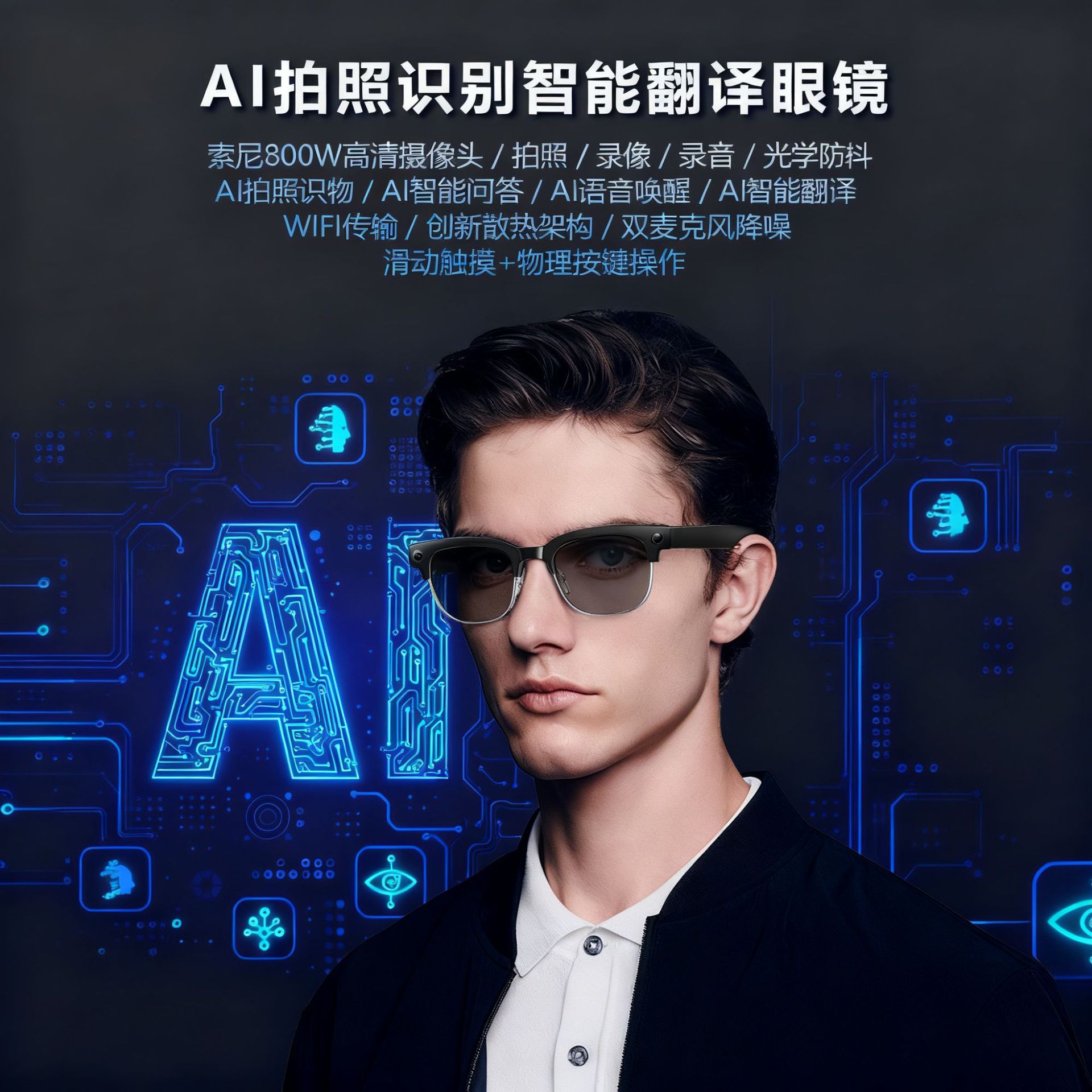 (Cross-border trading), smart glasses, universal CCTV camera, bluetooth